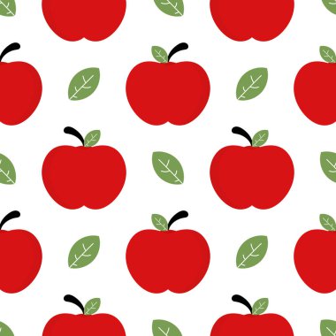 Elma çizimi pürüzsüz desen