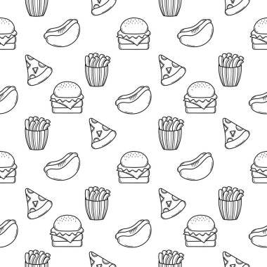 Fast food el dikişsiz desen 2