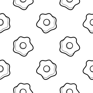 Beyaz arka planda sahanda yumurta izi var.