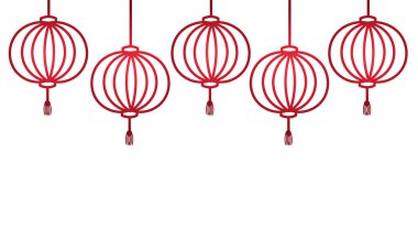 background with chinese new year theme with white background