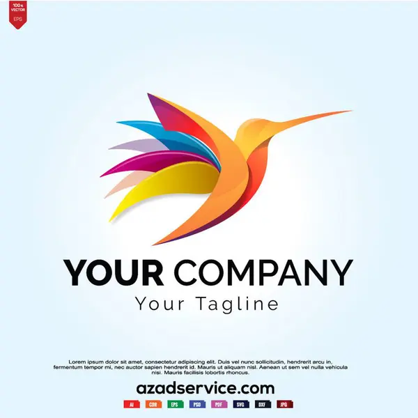 Basit çizgi kuş logosu, basit ve havalı kuş logosu