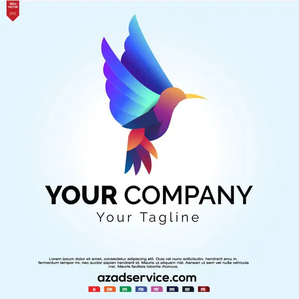 Basit çizgi kuş logosu, basit ve havalı kuş logosu
