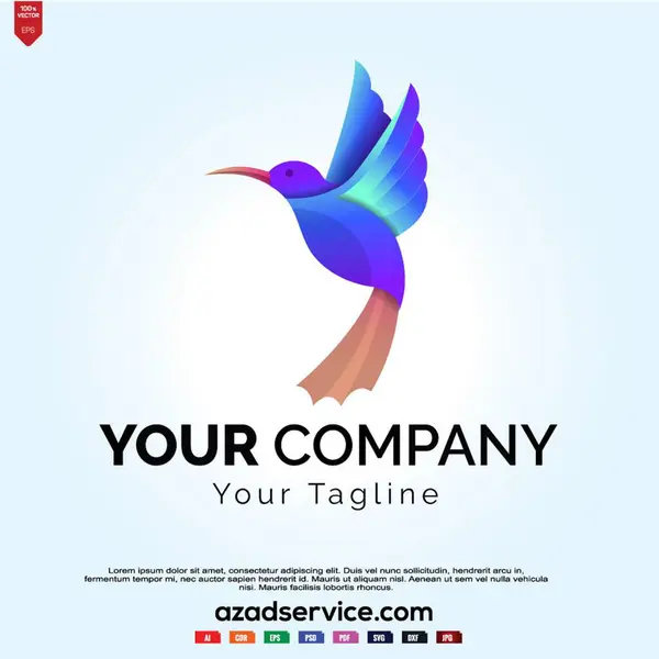 Basit çizgi kuş logosu, basit ve havalı kuş logosu