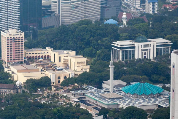 Kuala Lumpur Malasia Septiembre 2018 Vista Aérea Mezquita Nacional Malasia —  Fotos de Stock