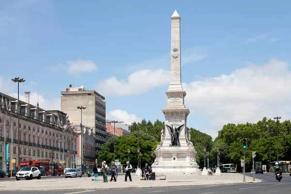 Lissabon Portugal Juni 2018 Monumentet Över Restauranterna Ett Monument Som — Stockfoto
