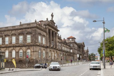 Porto, Portekiz - Haziran 03: 2018: Porto Hastanesi Müzesi Manzarası (Portekizce: Museu do Centro Hospital italar do Porto).