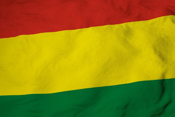 Teljes Képkocka Közeli Egy Hullámzó Zászló Bolívia Renderelés — Stock Fotó