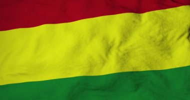 Bolivya bayrağının 3 boyutlu görüntülemesinde tam kare yakın plan.