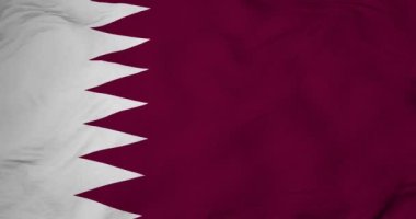 Waving flag of Qatar in 3D rendering