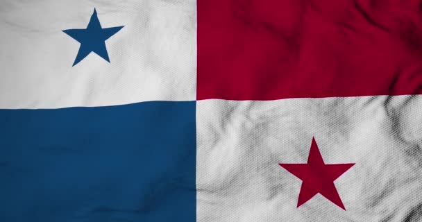 Waving Flag Panama Rendering — Stockvideo