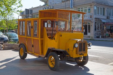 Podgorica, Montenegro - April 20 2019: Old Delahaye Type 32 used as a taxi in early 20th century.