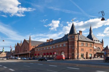 Kopenhag, Danimarka - 28 Haziran 2019: Kopenhag Merkez İstasyonu, Danimarka 'nın en büyük tren istasyonudur..