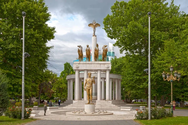 Skopje Macédoine Nord Mai 2019 Monument Fallen Heroes Macedonia Situé — Photo