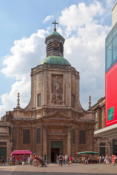 Brussels Belgium July 2019 Εκκλησία Της Παναγίας Της Finistere Χτίστηκε — Φωτογραφία Αρχείου