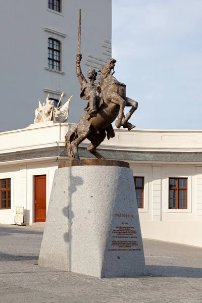 Bratislava Eslováquia Junho 2018 Estátua Svatopluk Também Conhecida Como Svatopluk — Fotografia de Stock