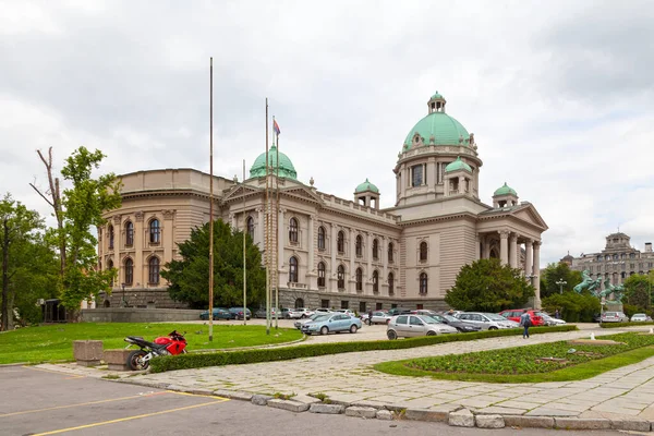 stock image Belgrade, Serbia - May 24 2019: The House of the National Assembly of the Republic of Serbia is the seat of the National Assembly of Serbia.