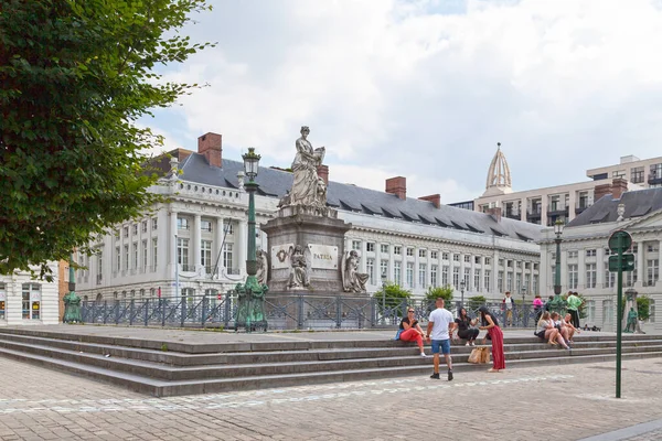 Bruxelas Bélgica Julho 2019 Inaugurado 1838 Monumento Aos Mártires Revolução — Fotografia de Stock
