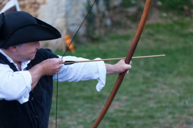 Bazoges-en-Pareds, Fransa - 29 Temmuz 2017: Her yıl düzenlenen 