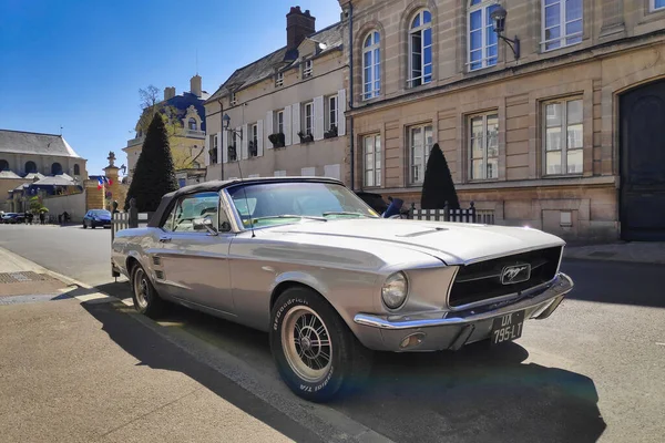 Chantilly Francia Abril 2021 Ford Mustang Convertible Ford Mustang Primera — Foto de Stock