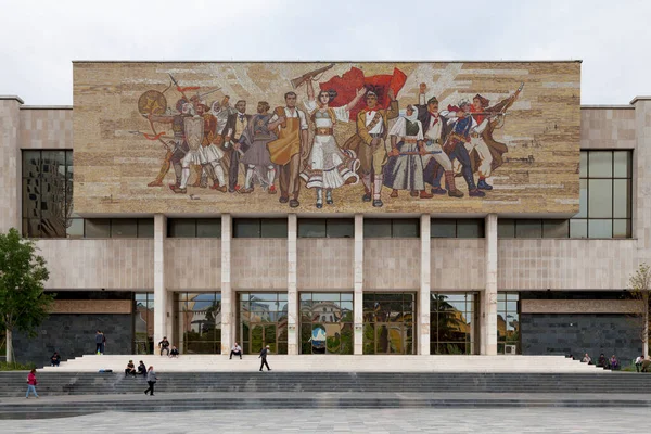 Tirana Albania April 2019 National History Museum Skanderbeg Square — Foto de Stock