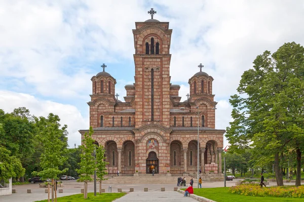 Belgrado Serbia Abril 2019 Iglesia San Marcos Iglesia San Marcos — Foto de Stock