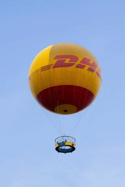 Central Area Singapore August 2007 Hot Air Ballon Sponsored Dhl — Foto Stock