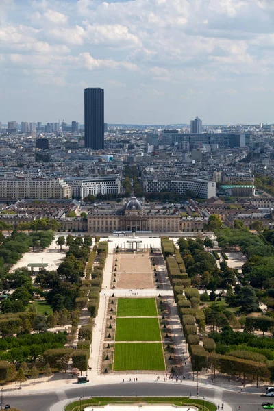 Luchtfoto Van Champ Mars Vanaf Eiffeltoren Zien Ook Mur Pour — Stockfoto