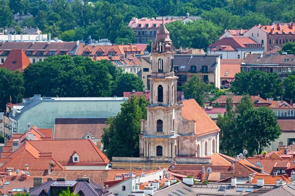Vista Aérea Iglesia Santísima Virgen María Consolación Vilna Lituania — Foto de Stock