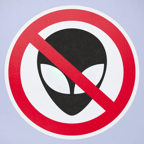 Close Alien Sign — Stock Photo, Image