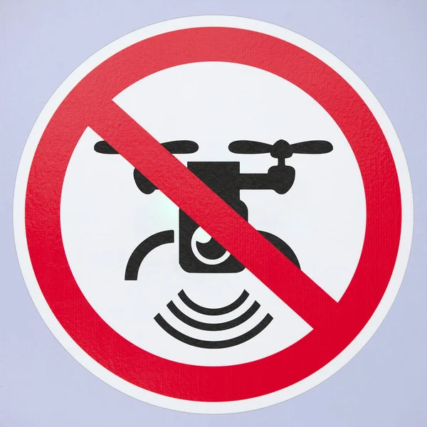 Close Drone Camera Sign — Stock Photo, Image