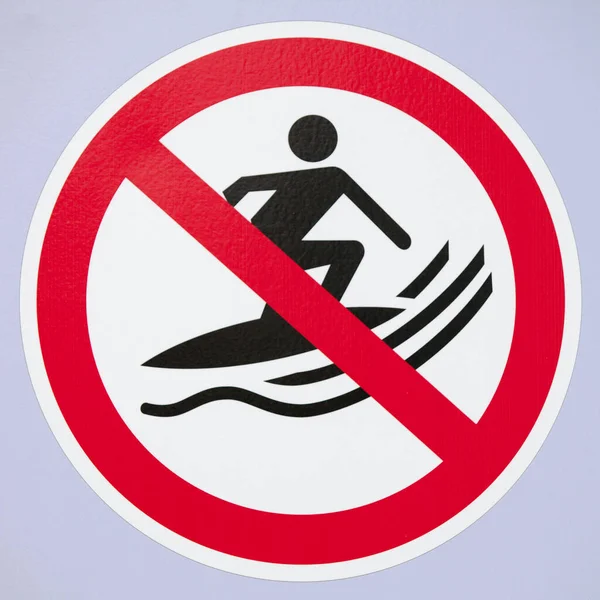 Närbild Surfing Sign — Stockfoto