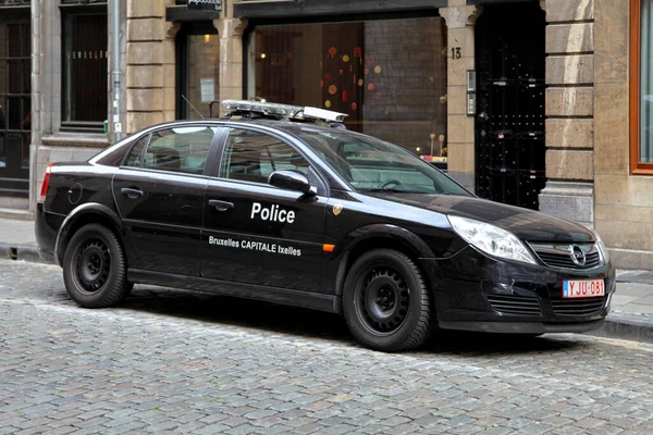 Брюссель Бельгия Августа 2017 Черная Полицейская Машина Бригады Против Агрессии — стоковое фото
