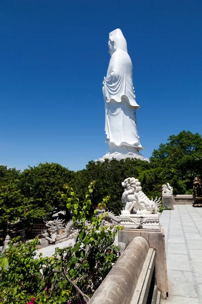 Statue Guan Yin Goddess Mercy One Symbol Nang Vietnam Statue — Stock Photo, Image