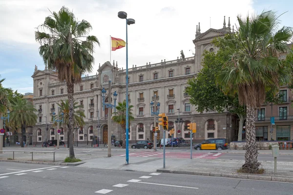Barcelona Spanien Juni 2018 Fasad Byggnaden General Captaincy Paseo Colon — Stockfoto