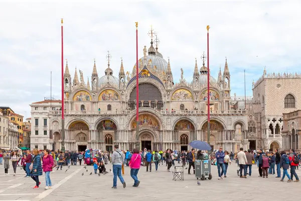 Venezia Aprile 2019 Basilica San Marco Iconica Cattedrale Con Interni — Foto Stock