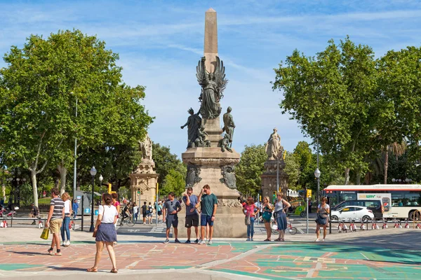 Barcelona España Junio 2018 Estatua Francesc Paula Rius Taulet Abogado —  Fotos de Stock