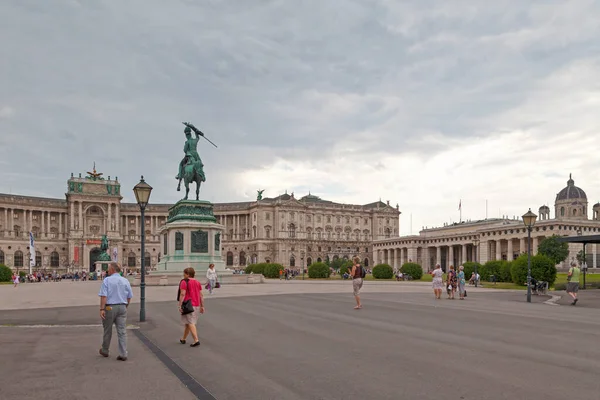 Вена Австрия Июня 2018 Года Австрийская Национальная Библиотека Является Крупнейшей — стоковое фото