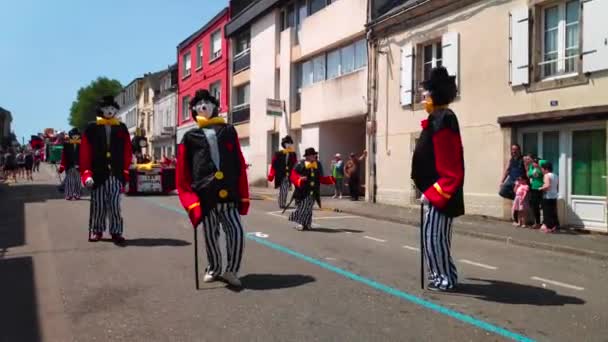 Scaer Francja Maja 2023 Stulecie Kawalady Scaer Przemianowanej Carnaval Louest — Wideo stockowe