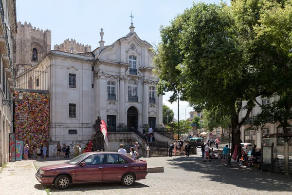 Lizbon Portekiz Haziran 2018 Anthony Kilisesi Yüzyıl Barok Tarzı Bir — Stok fotoğraf