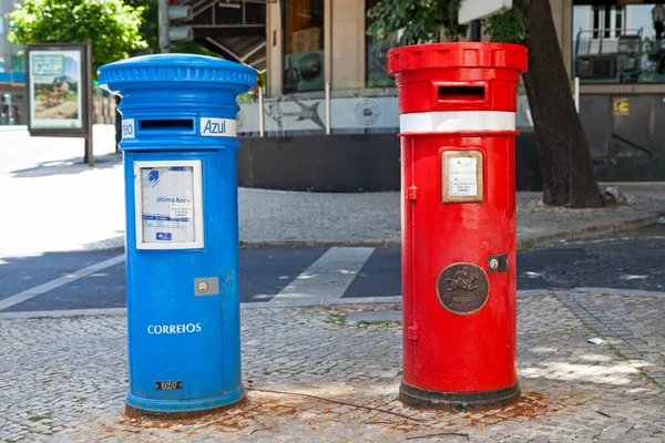 Lizbon Portekiz Haziran 2018 Geleneksel Portekiz Posta Kutusu Correio Biri — Stok fotoğraf