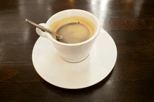 Close Uma Xícara Café — Fotografia de Stock
