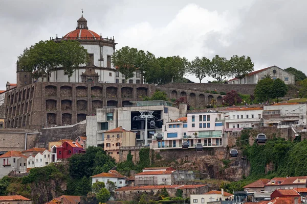 Vila Nova Gaia 2018年6月3日 Mosteiro Serra Pilar从Vila Nova Gaia俯瞰波尔图市 — 图库照片