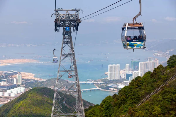 stock image Hong Kong, China - March 27 2014: The Ngong Ping 360 is a gondola lift on Lantau Island in Hong Kong.