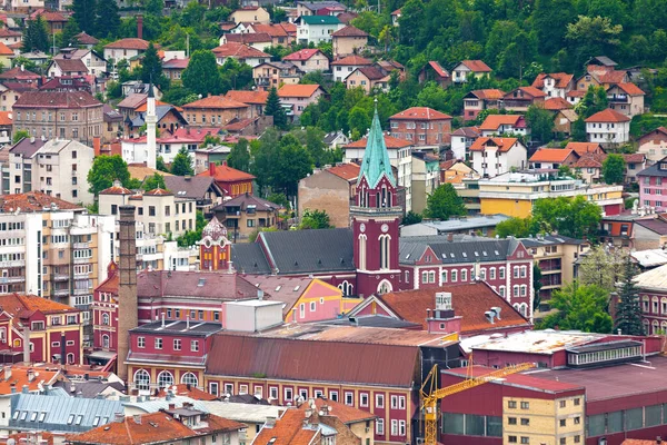 Σαράγεβο Βοσνία Ερζεγοβίνη Μαΐου 2019 Εκκλησία Του Αγίου Αντωνίου Της — Φωτογραφία Αρχείου