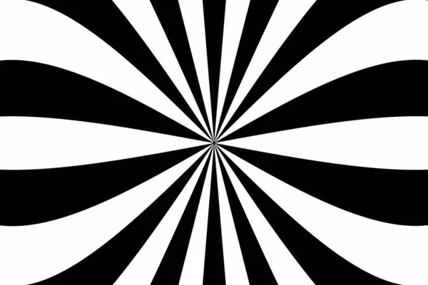 Black White Psychedelic Sunbeam — Stock Photo, Image
