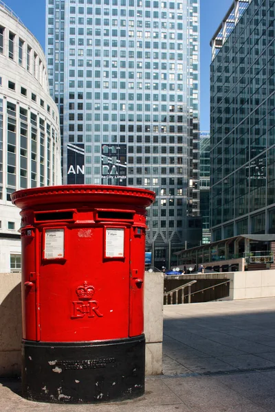 London Förenade Kungariket Juni 2007 Engelsk Röd Pelarlåda Med Två — Stockfoto