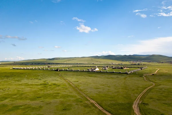 Vista Aérea Erdene Zuu Antigua Capital Mongola Kharakorum — Foto de Stock