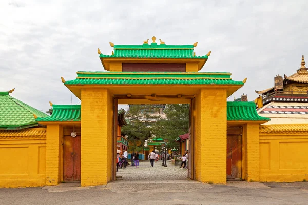 Ulan Bator Mongolia Julio 2018 Puerta Del Dedanpovran Templo Dentro —  Fotos de Stock
