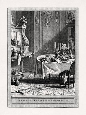 Jean-Baptiste Oudry 'nin 1755' te La Fontaine 'in 