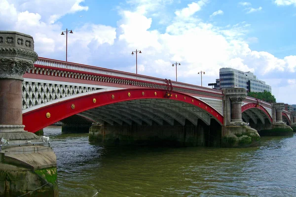 Blackfriars Bridge Crossing Thames River London — Stock fotografie
